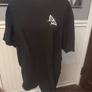 Neon Riot Black Graphic Tshirt Butterfly See The Change Size XL